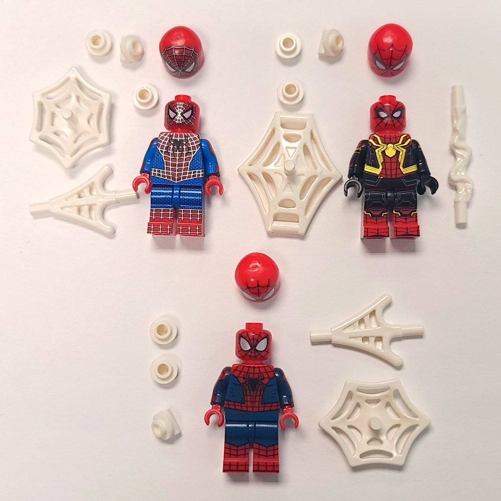Lot of 3 Lego Compatible Lego Spider-Man minifigures from No Way Home Mo…